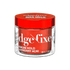 Clear plastic jar with a bright red lid and red gel inside, labeled \