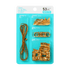 KISS Colors & Care Luxe Braid Charm Kit packaging in teal with 53 gold-tone pieces including braided string, leaf charms, rings, and decorative cuffs.