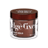 Clear round jar with brown lid containing KISS Colors & Care Edge Fixer coconut-scented hair gel, labeled for 24-hour maximum hold, 100 mL.
