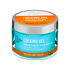Clear blue jar of KISS Colors & Care Locking Gel with silver lid, labeled for fine/medium hair, regular hold, made with Jamaican Black Castor Oil, vegan shea butter, and rosemary oil.