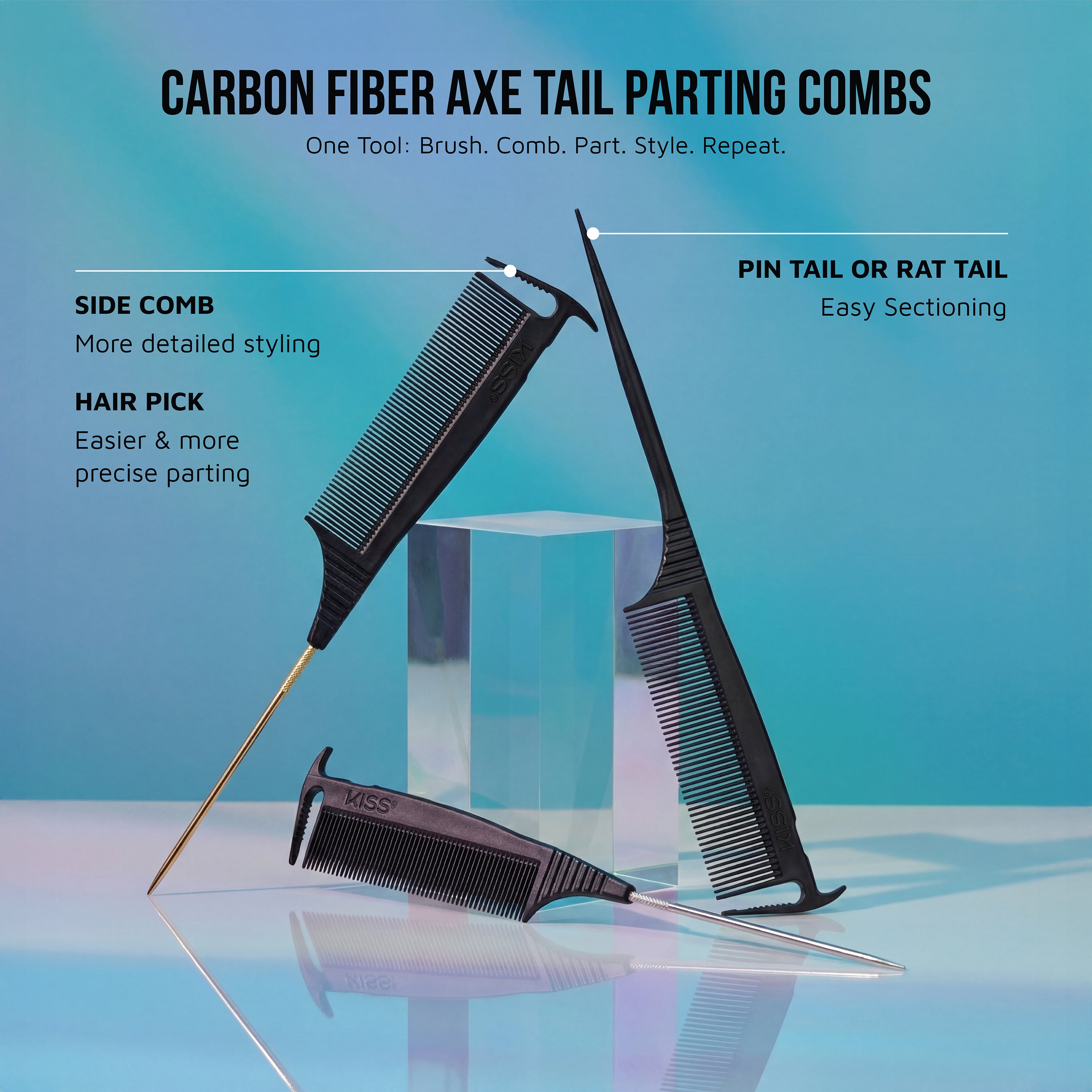Kiss Colors &amp; Care Axe Parting Comb