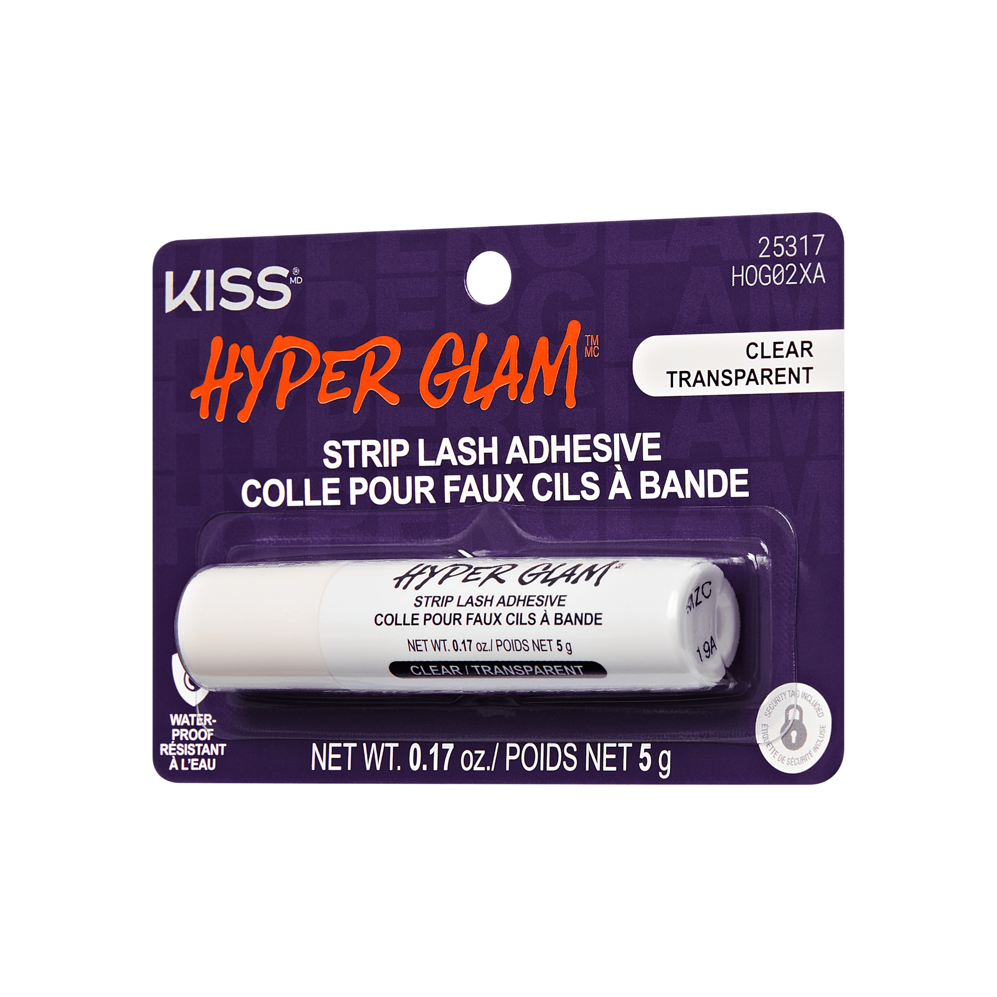Kiss Hyper Glam Halloween Strip Lash Adhesive - Clear | False Eyelash Glue, Strip Lash Adhesive