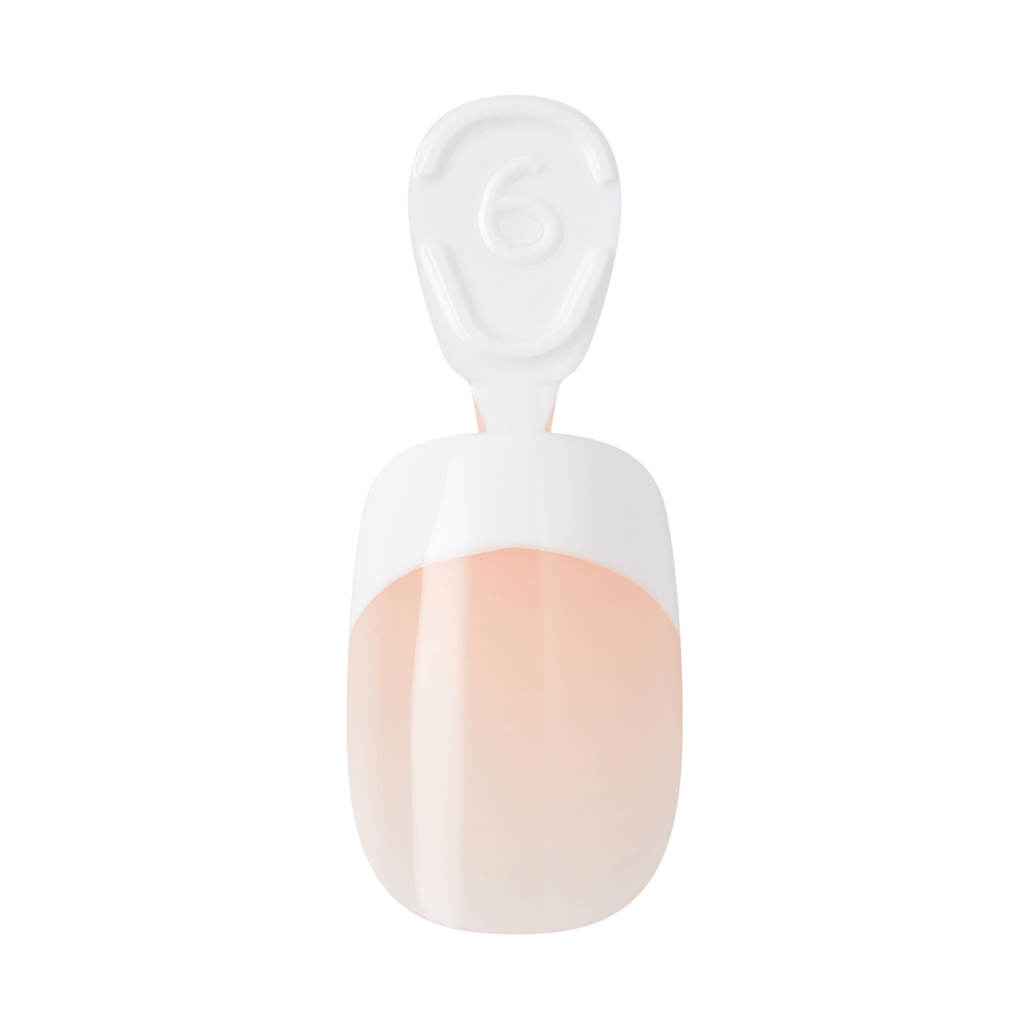 White and beige foundation bottle with applicator top