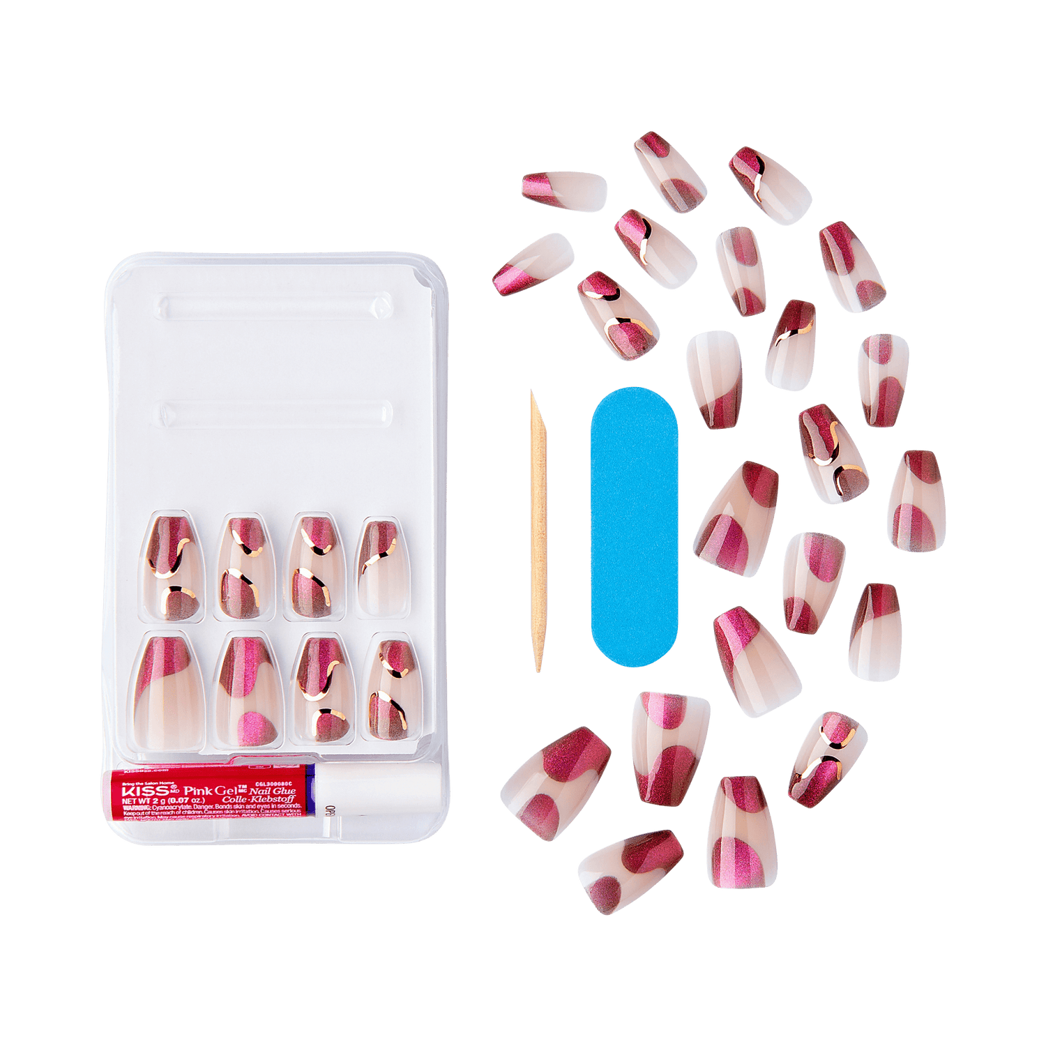 Kiss Nail Drip Press On Glue Nails - We Drippin