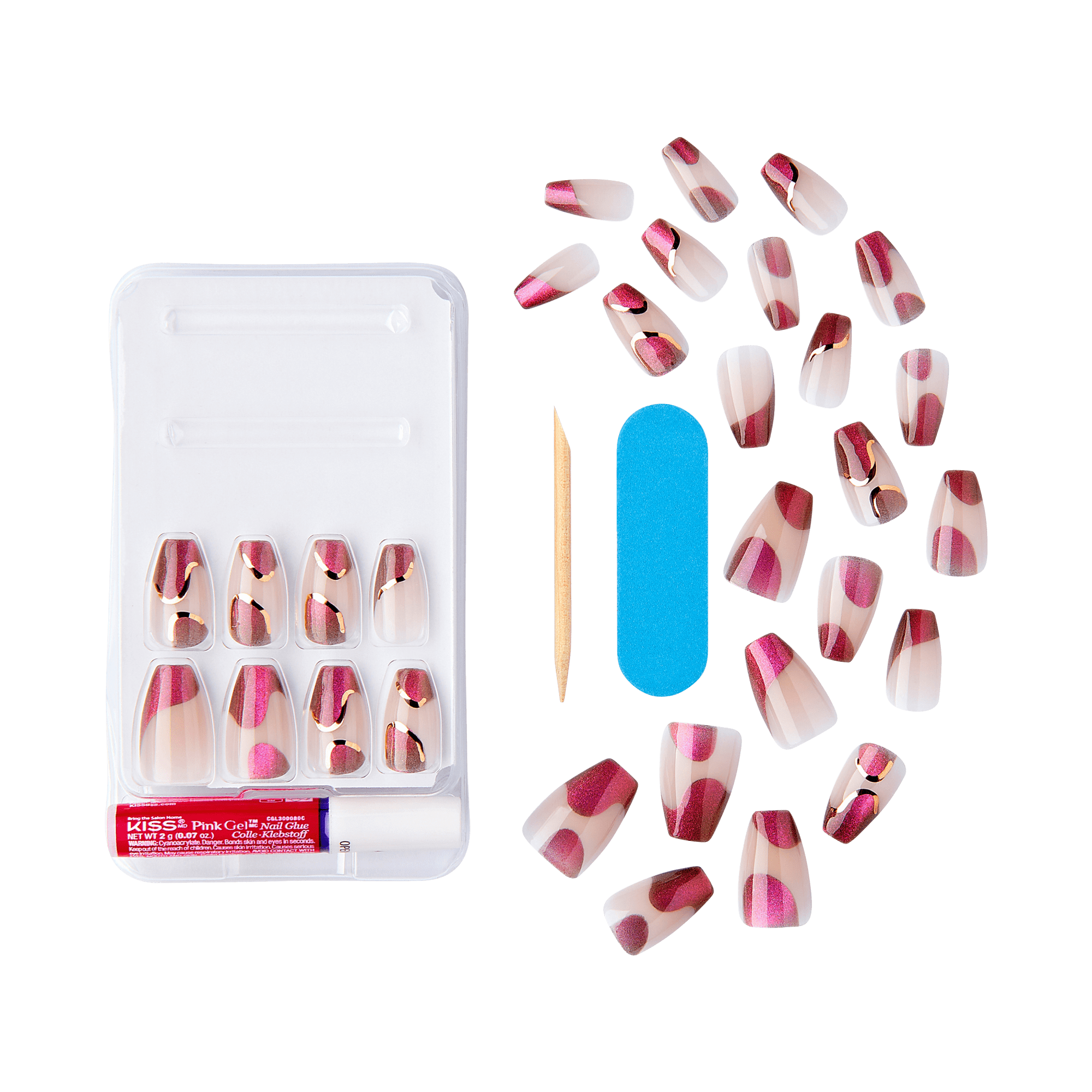 Kiss Nail Drip Press On Glue Nails - We Drippin
