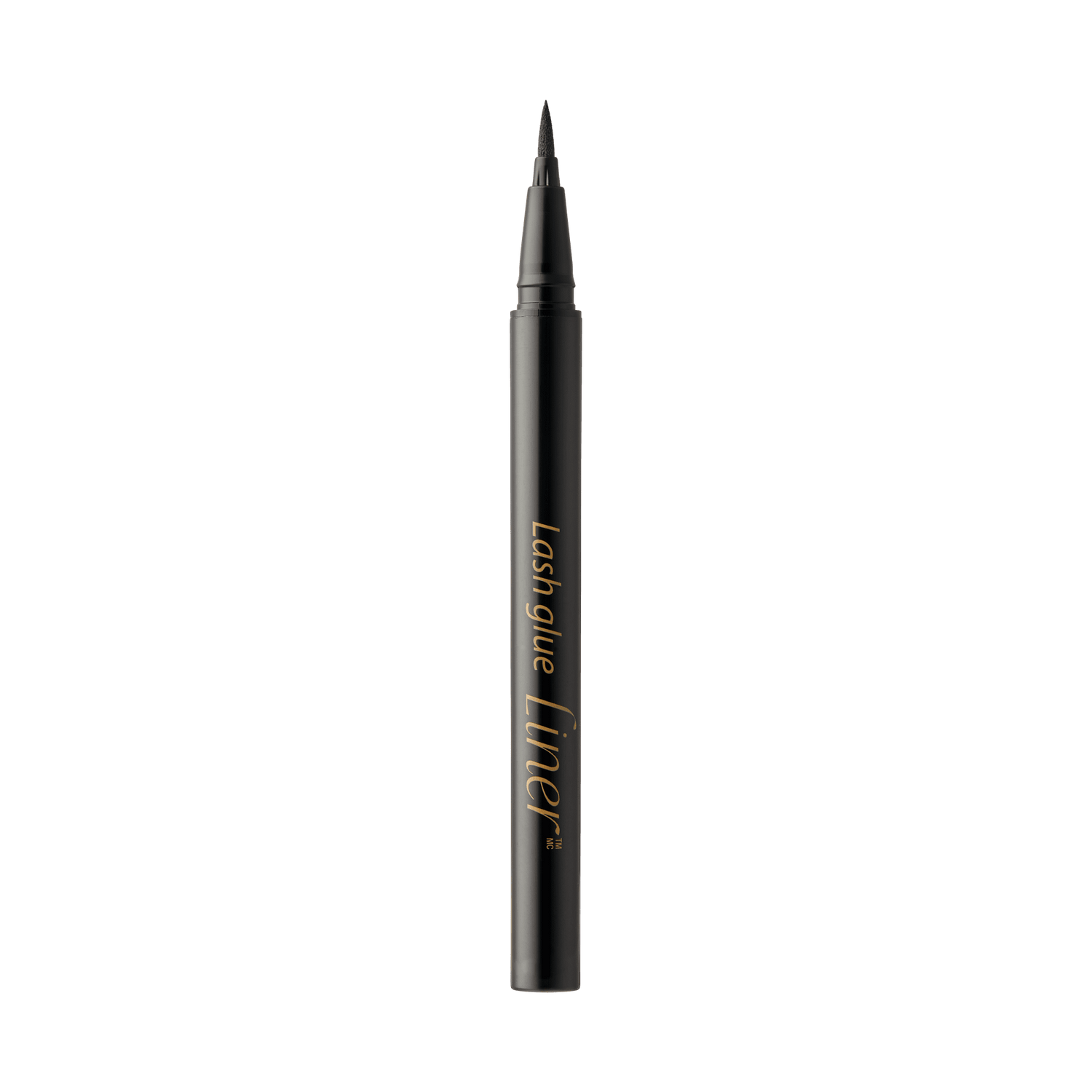 Black liquid pen with a fine felt tip, labeled \