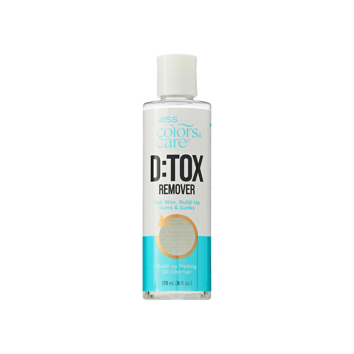 Bottle of D:TOX Remover on a transparent background