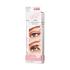 KISS Lash GLUEliner clear lash adhesive packaging showing white felt-tip applicator pen, eye close-ups demonstrating application, with text highlighting fast, easy, beginner-friendly use and dries clear.