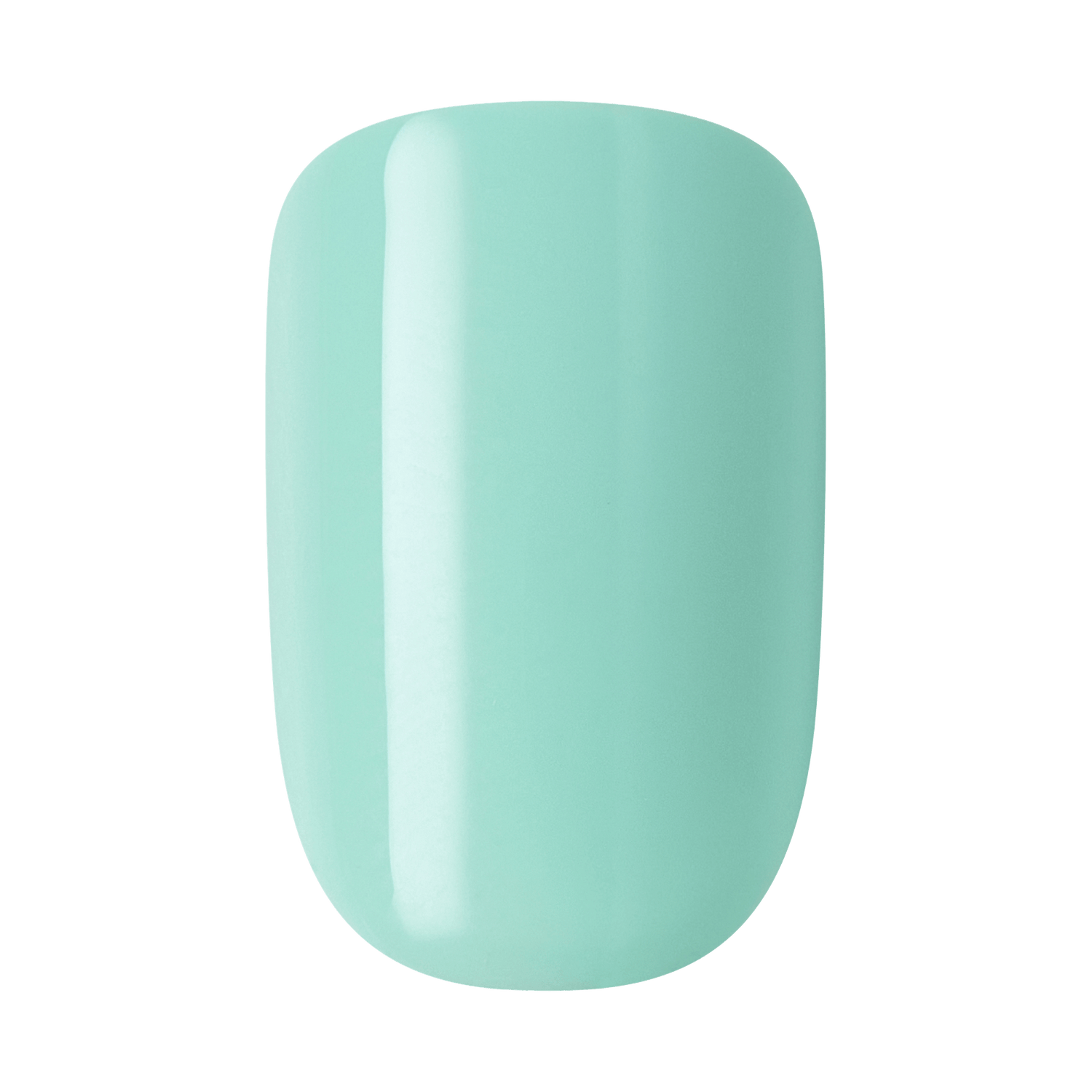 Mint green nail polish swatch with glossy finish