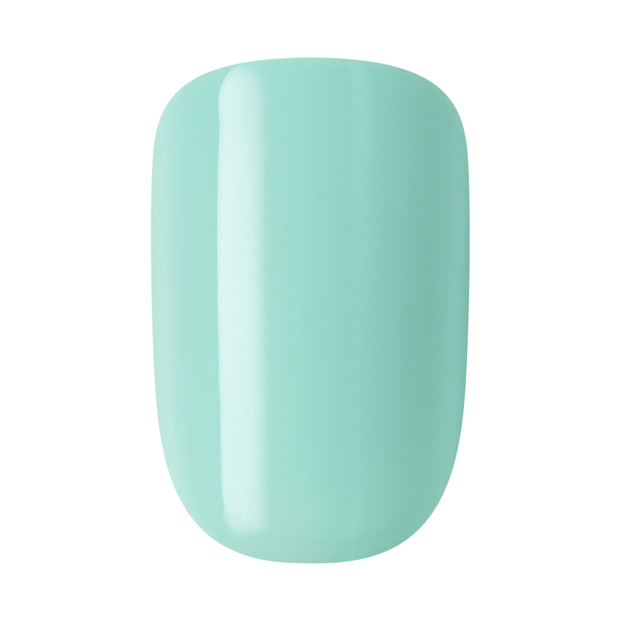 Mint green nail polish swatch with glossy finish