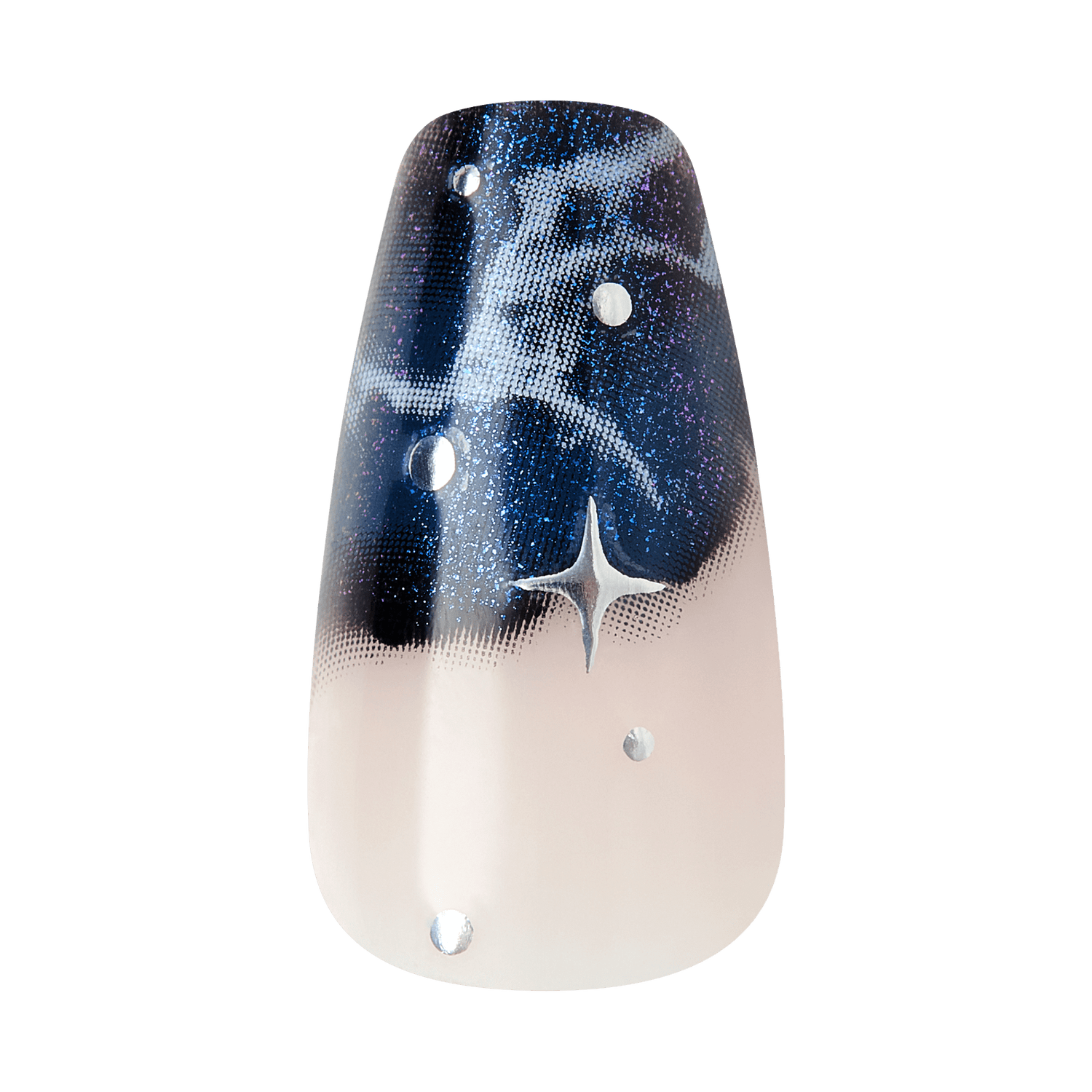 Kiss Haunt Halloween Press On Fake Glue Nails - Spookalicious | Design, Black, Medium, Coffin, Glow In The Dark
