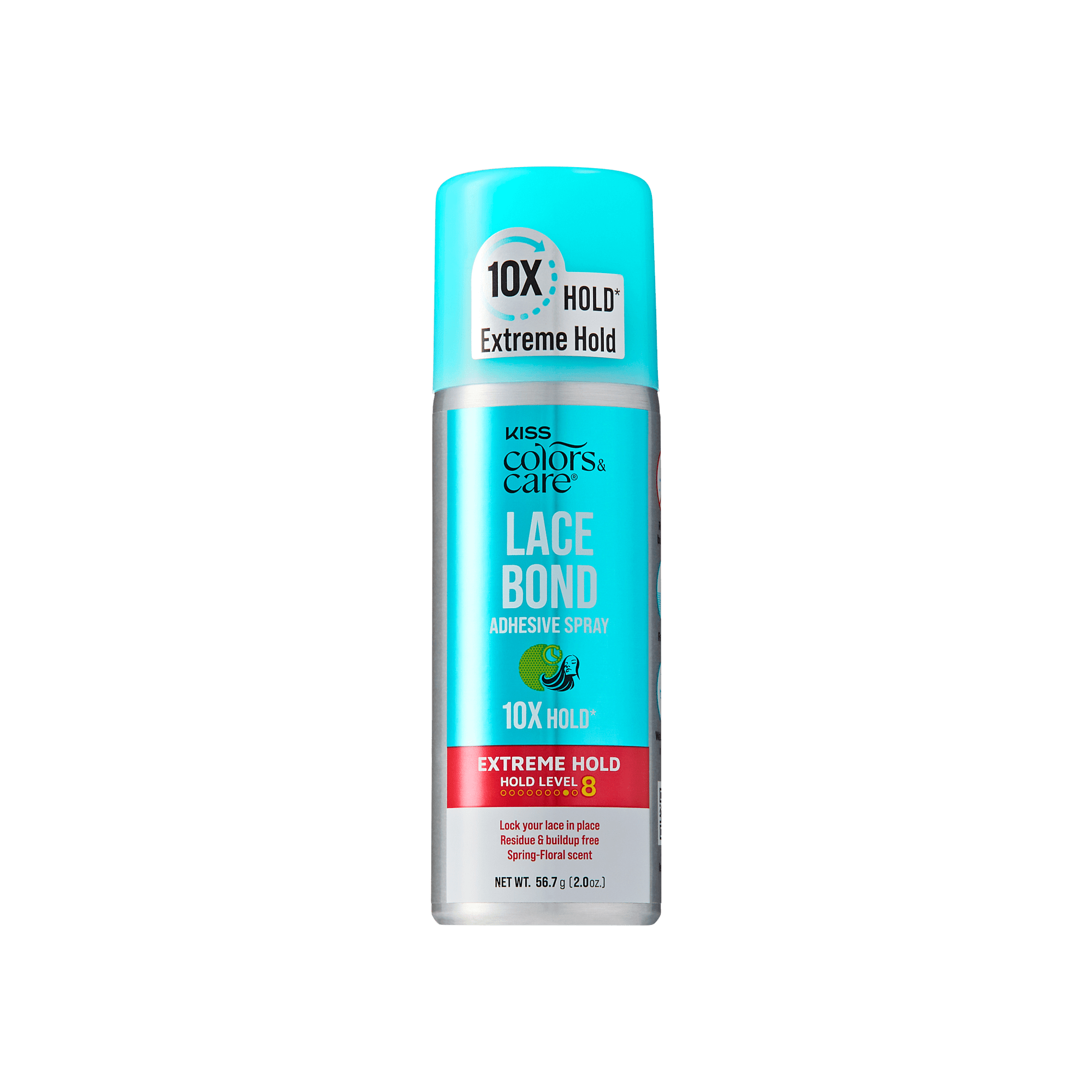Kiss Colors &amp; Care Lace Bond Spray | Extreme Hold, Wig Adhesive Spray, Wig Glue, Travel Size, 2 oz, Hair Care