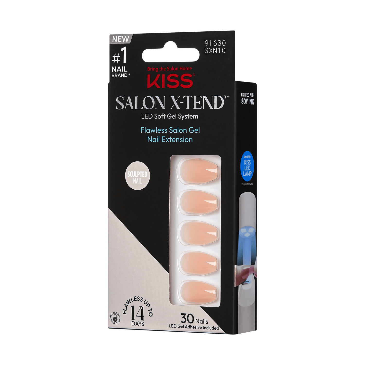 Kiss Salon X-tend Color Press On Gel Nails - Limousine