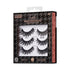 Kiss Lash Couture Masterpiece 6-pair false lashes in black packaging with houndstooth pattern.