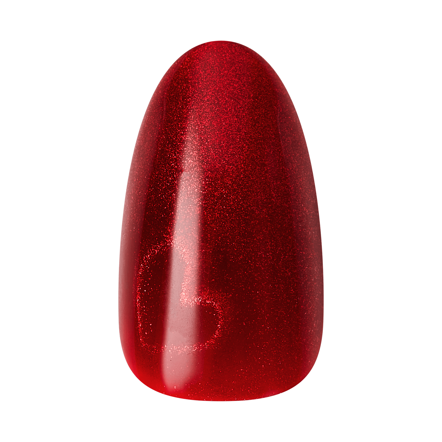 Kiss Glam Embellished Press On Fake Glue Nails - Famous | 3D &amp; Jewel Design, Red, Medium, Almond