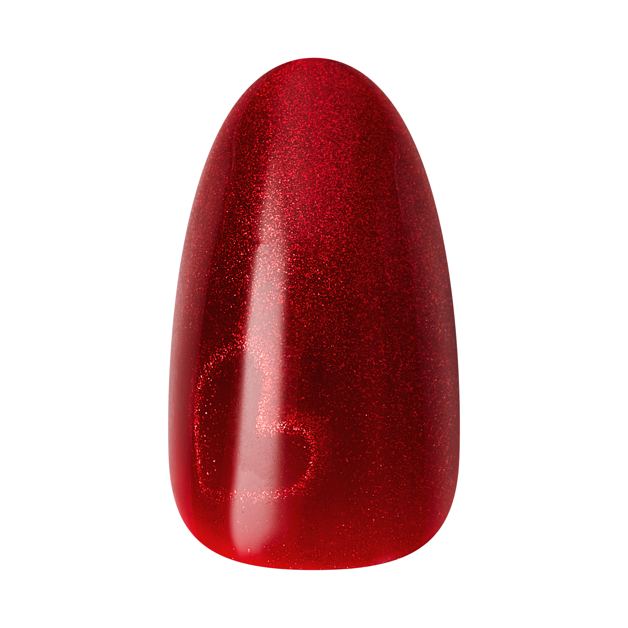 Kiss Glam Embellished Press On Fake Glue Nails - Famous | 3D &amp; Jewel Design, Red, Medium, Almond
