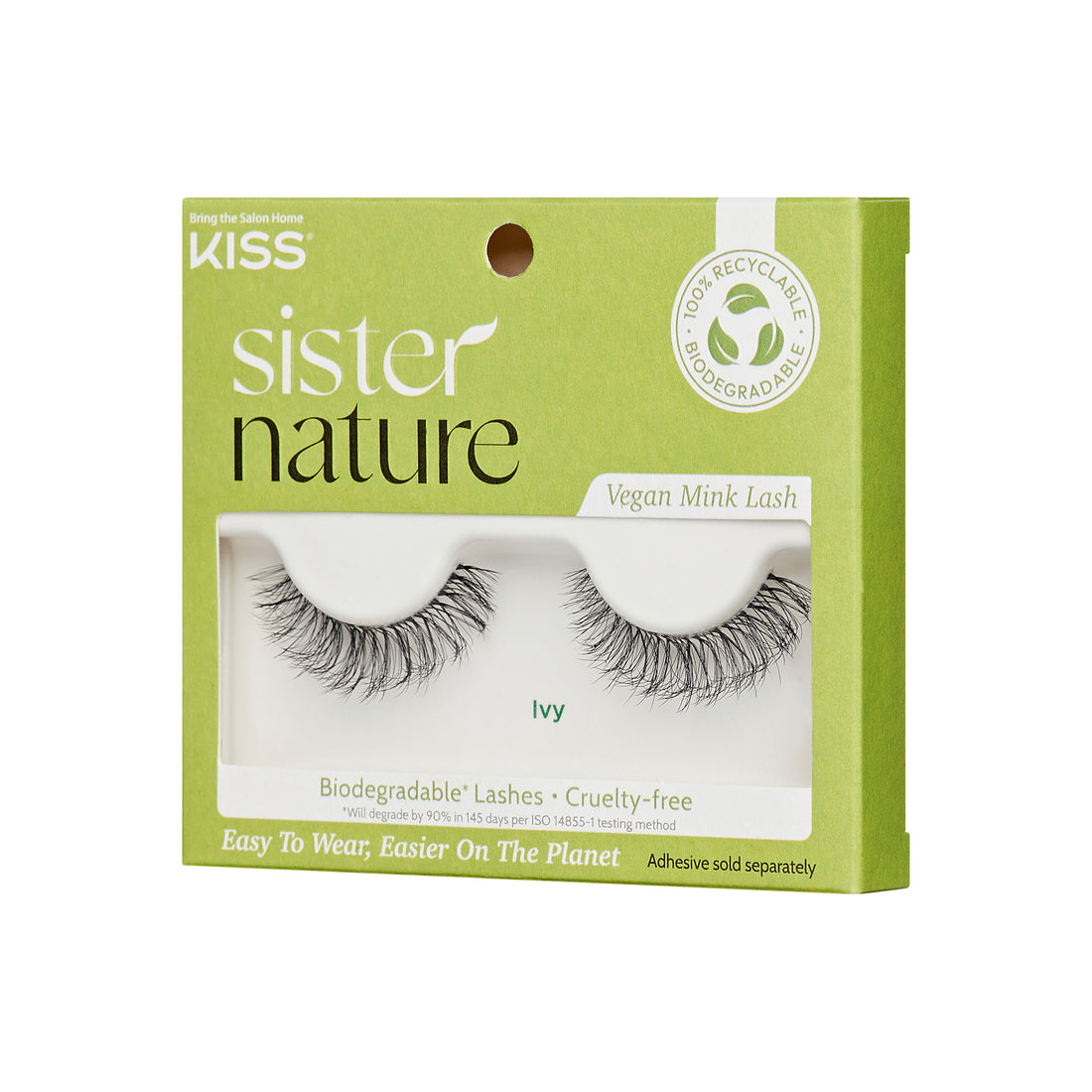 Kiss Sister Nature Vegan Mink False Eyelashes - Ivy
