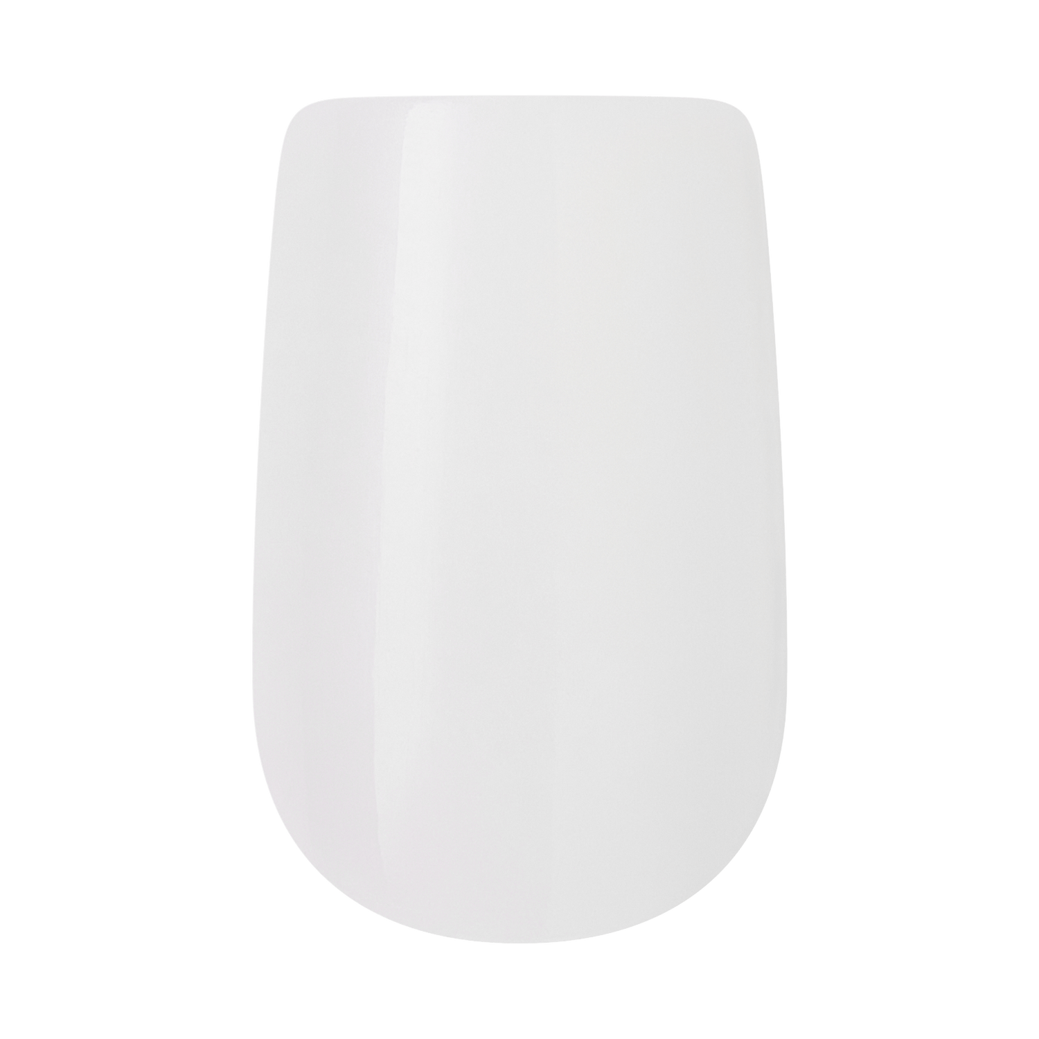 White rounded rectangular object on plain background
