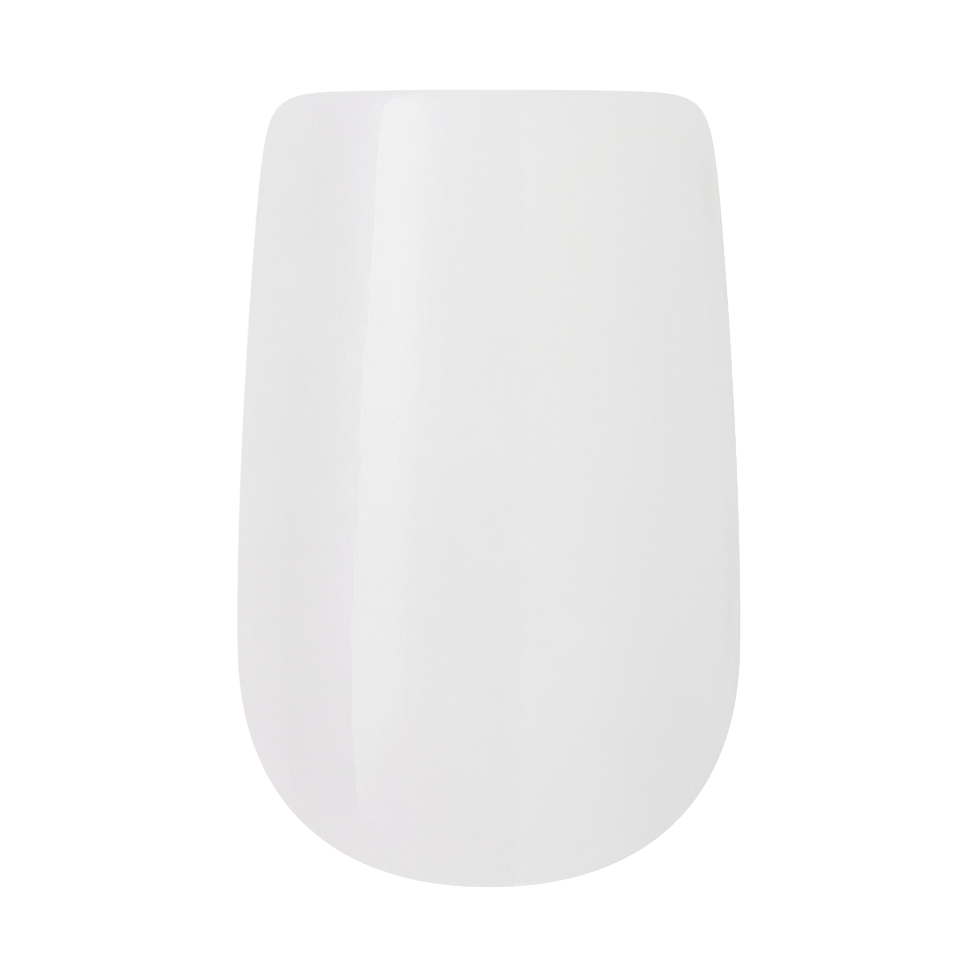 White rounded rectangular object on plain background