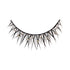 The image shows a single false eyelash strip designed for decorative purposes. The eyelash strip is black and features long, spiky lashes. Attached to the base of the strip are small, round, reflective rhinestones, adding a sparkling, glamorous effect. The overall design is bold and dramatic, suitable for special occasions or theatrical makeup.