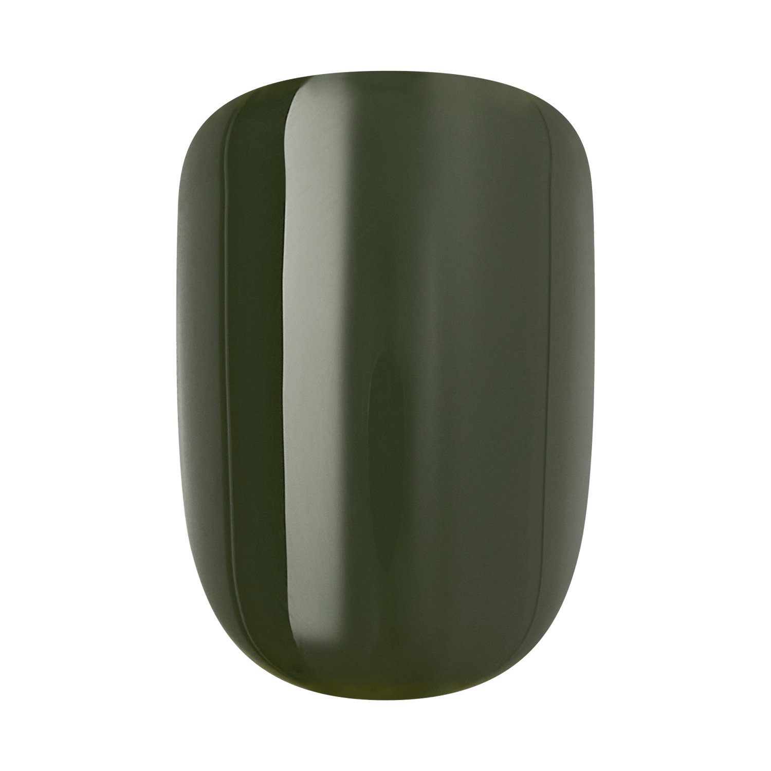 Impress Color No Glue Fake Press On Nails - Boreal | Solid, Green, Short, Squoval, Manicure