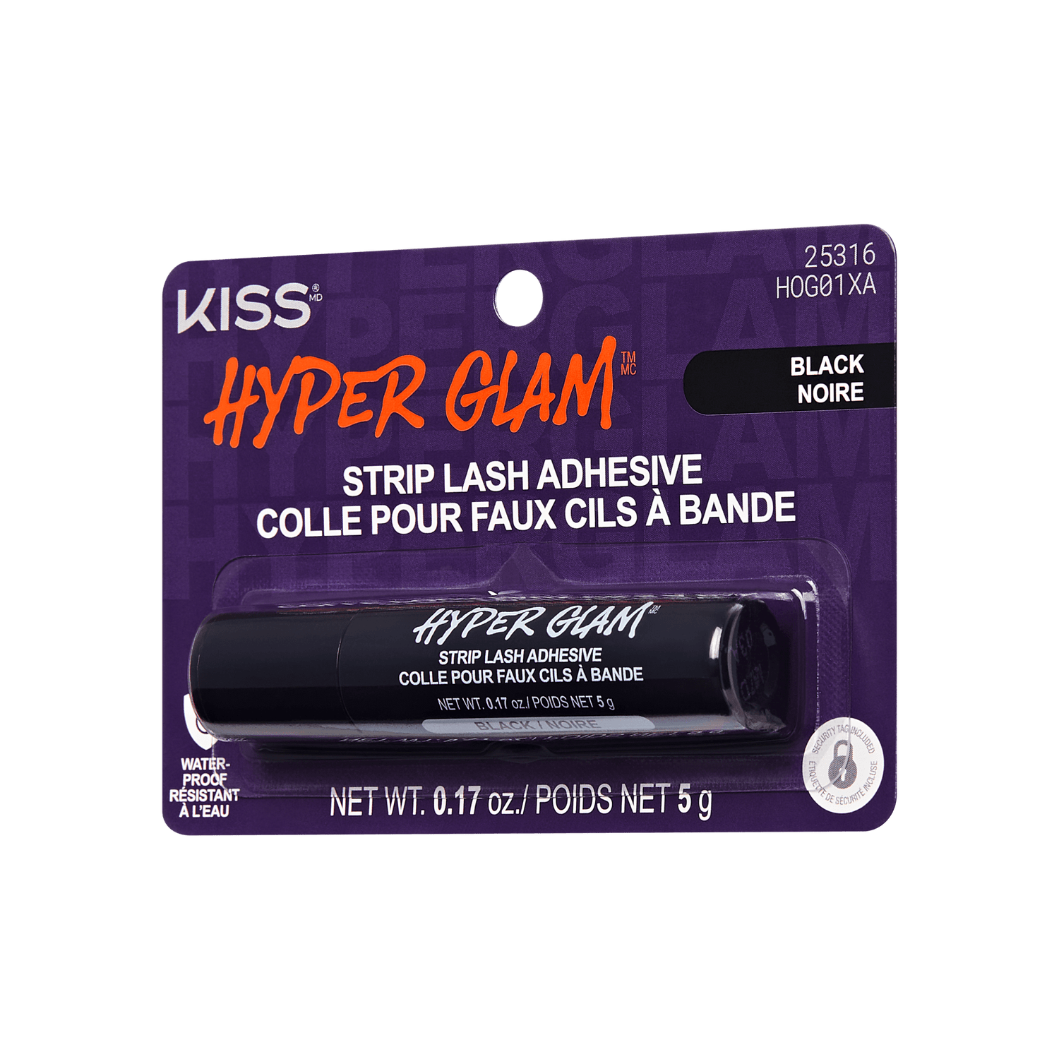 Kiss Hyper Glam Halloween Strip Lash Adhesive - Black | False Eyelash Glue, Strip Lash Adhesive