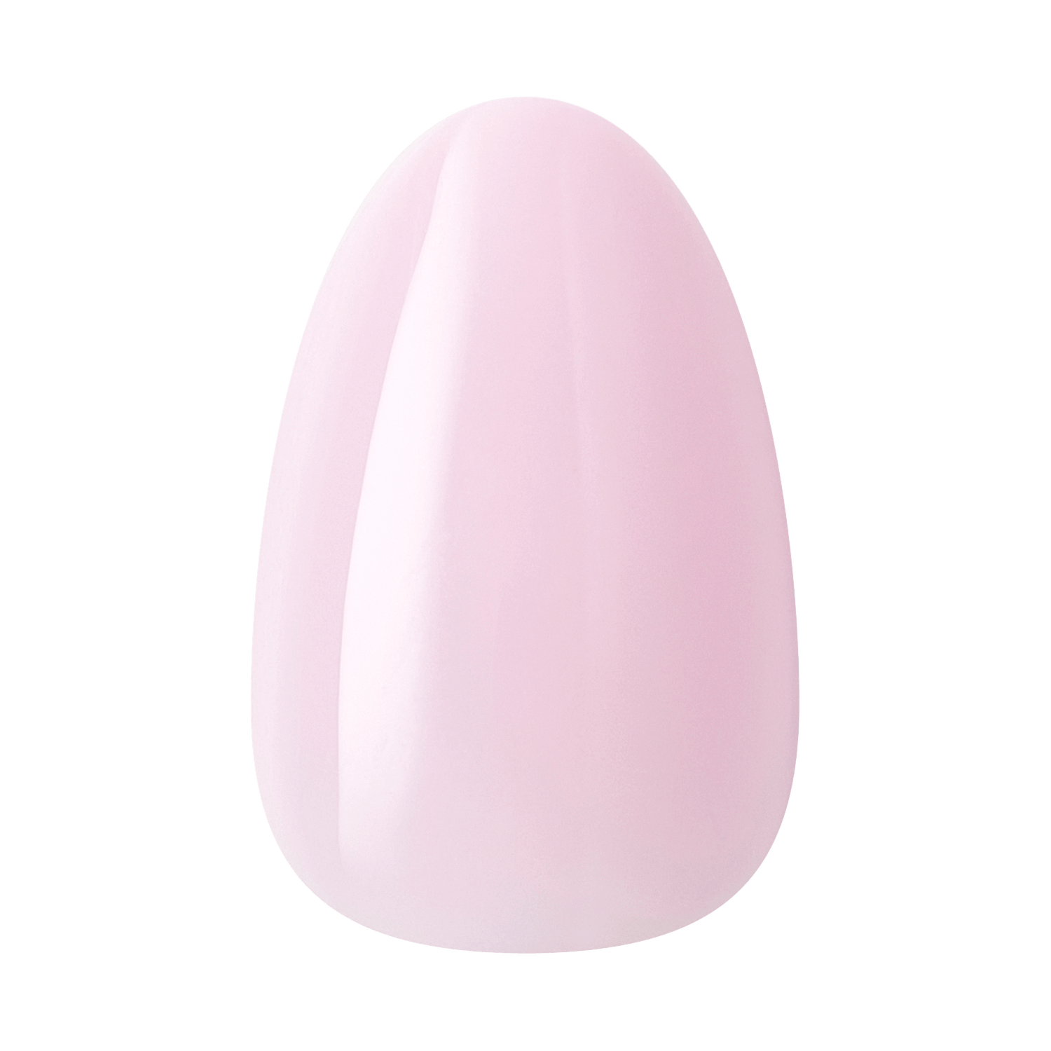 Soft pink egg-shaped object with gradient shading and highlight detail.