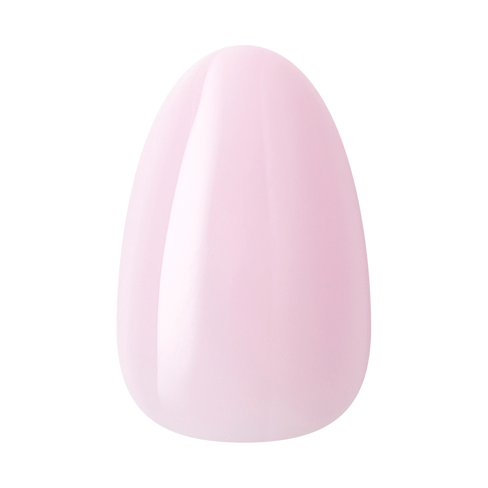 Soft pink egg-shaped object with gradient shading and highlight detail.