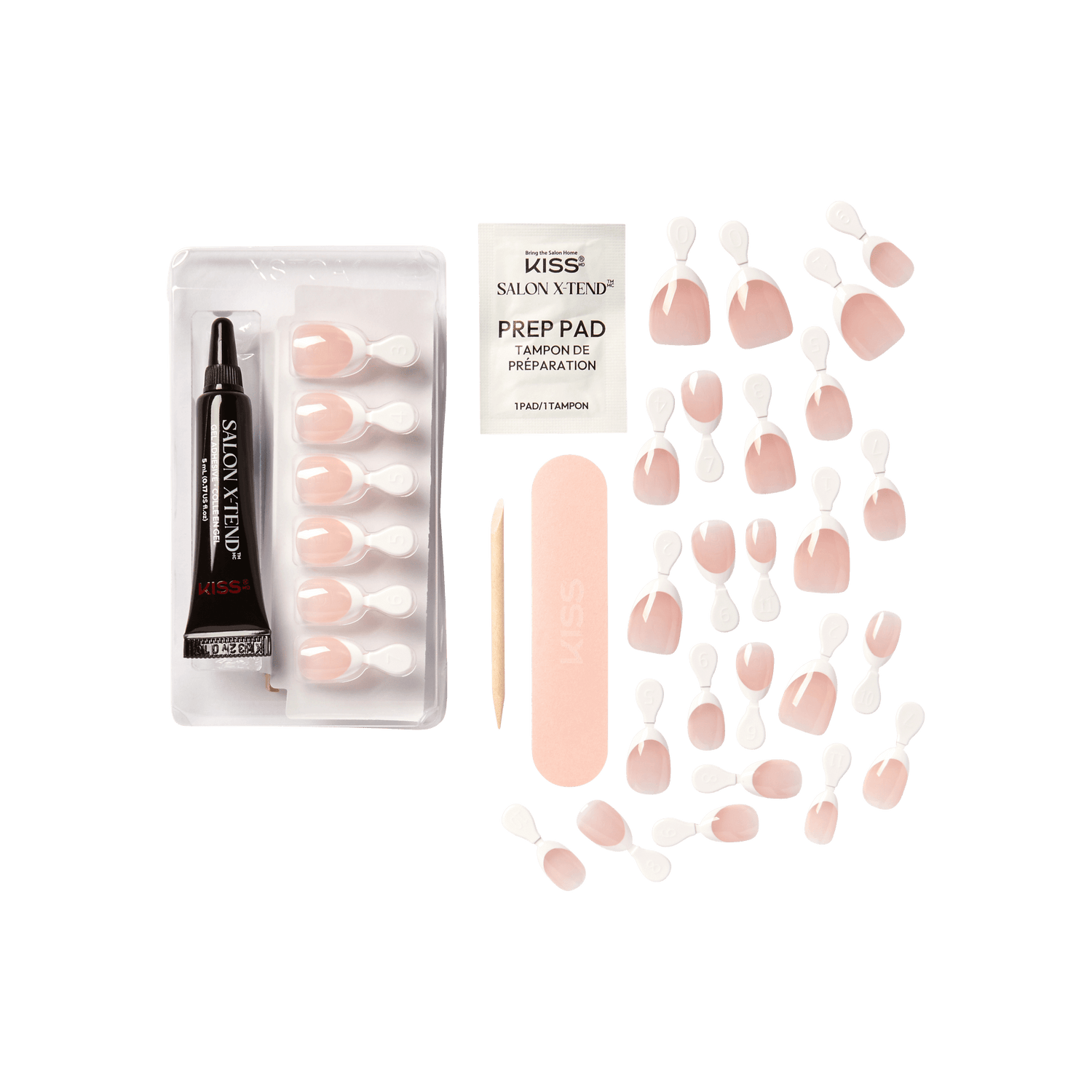 Kiss Salon X-tend Design Press On Gel Nails - Nonsense