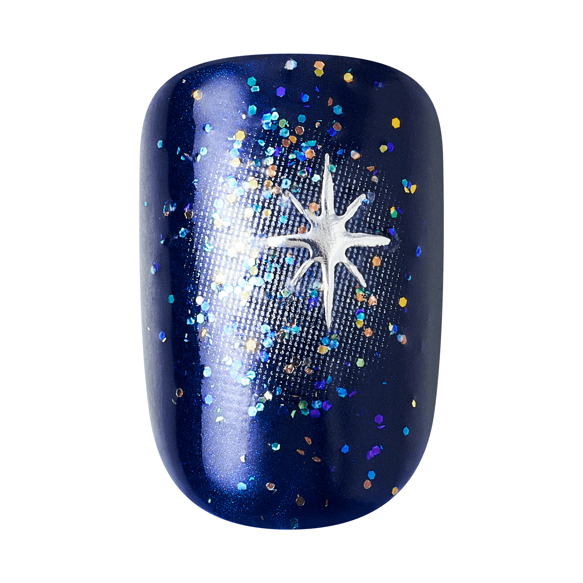 Impress Design Halloween No Glue Fake Press On Nails - Fright Club | Design, Blue &amp; Pink, Short, Squoval, Glow In The Dark, Manicure