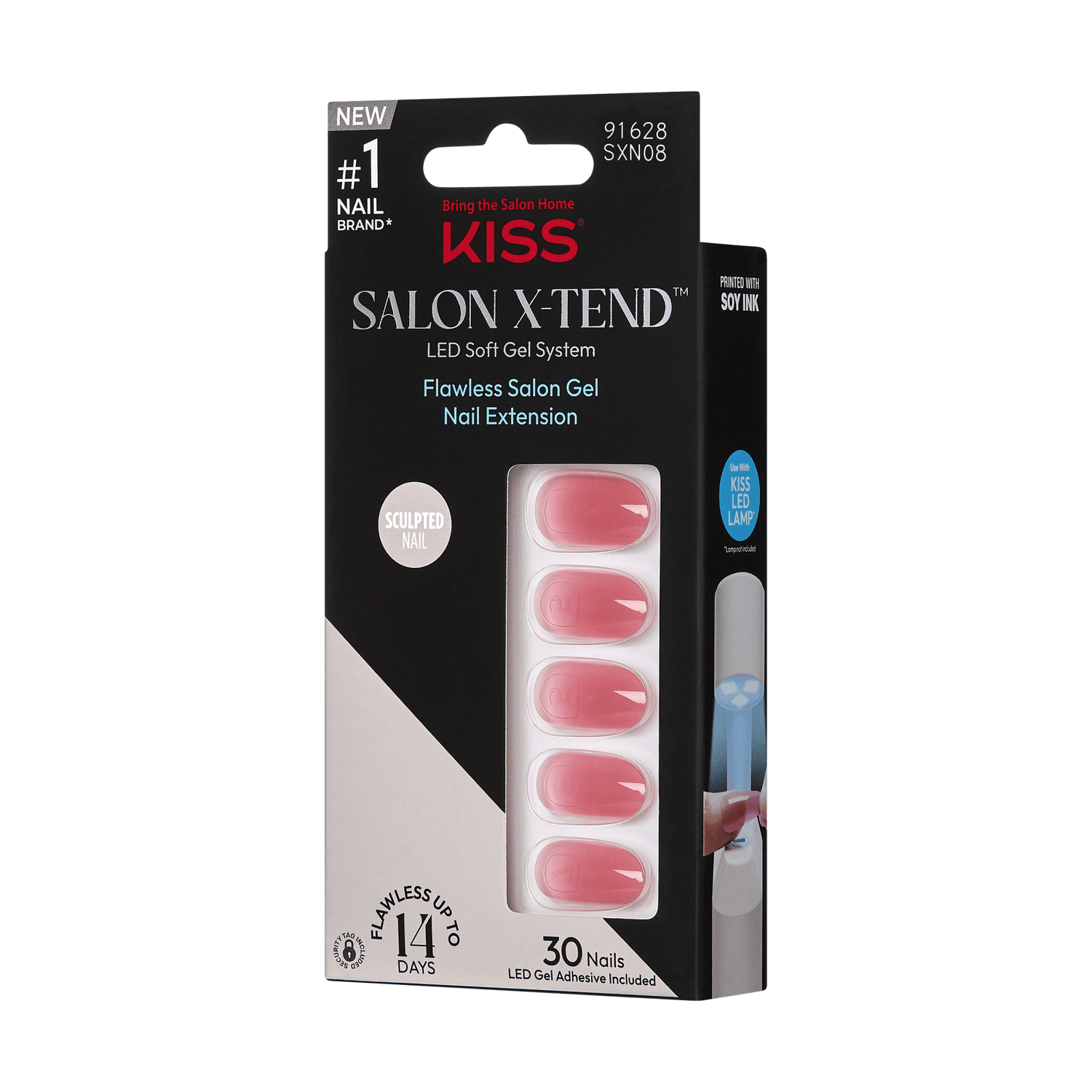 Kiss Salon X-tend Color Press On Gel Nails - A Happy Day