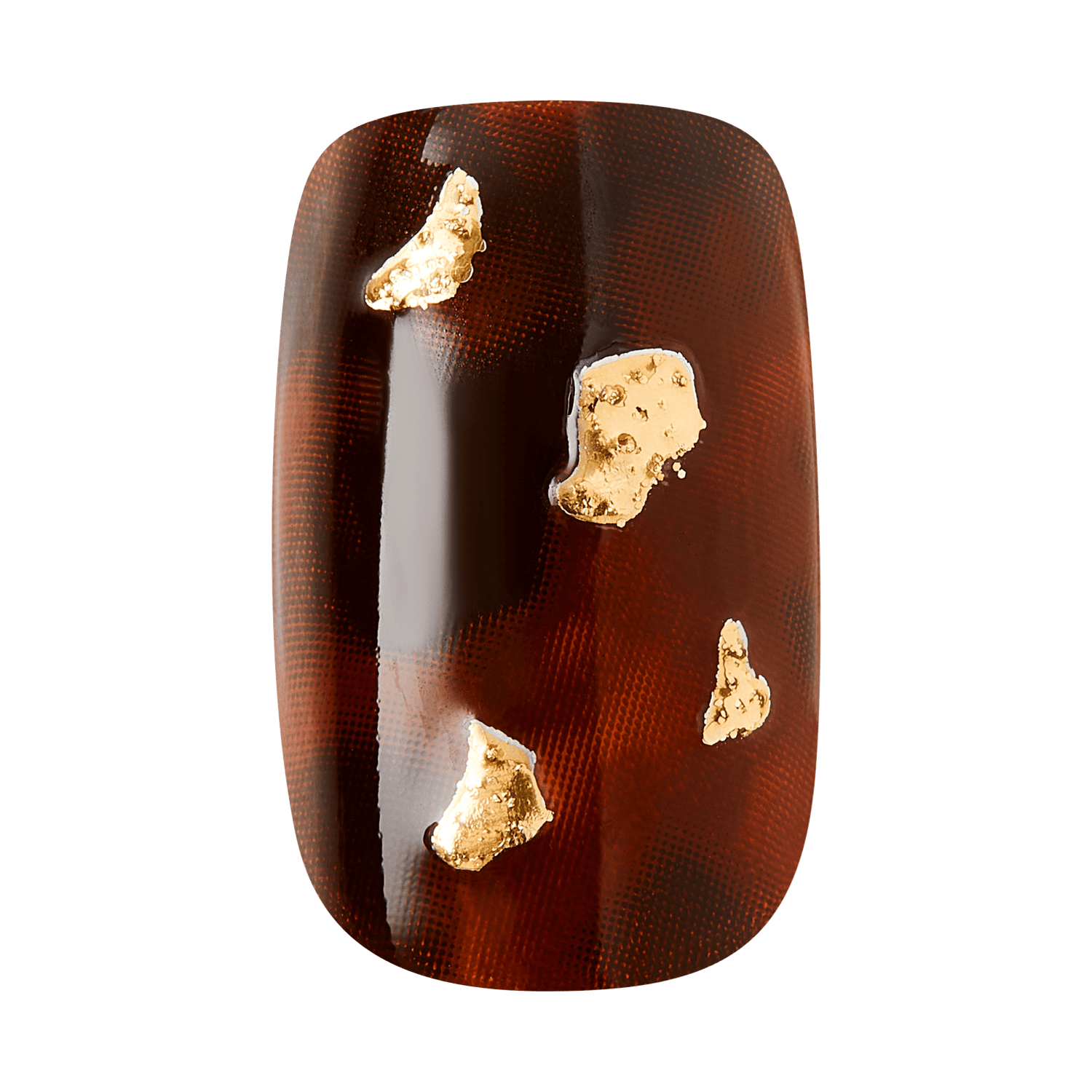 Kiss Core Design Press On Fake Glue Nails - Your Time | Design, Brown, Short, Squoval
