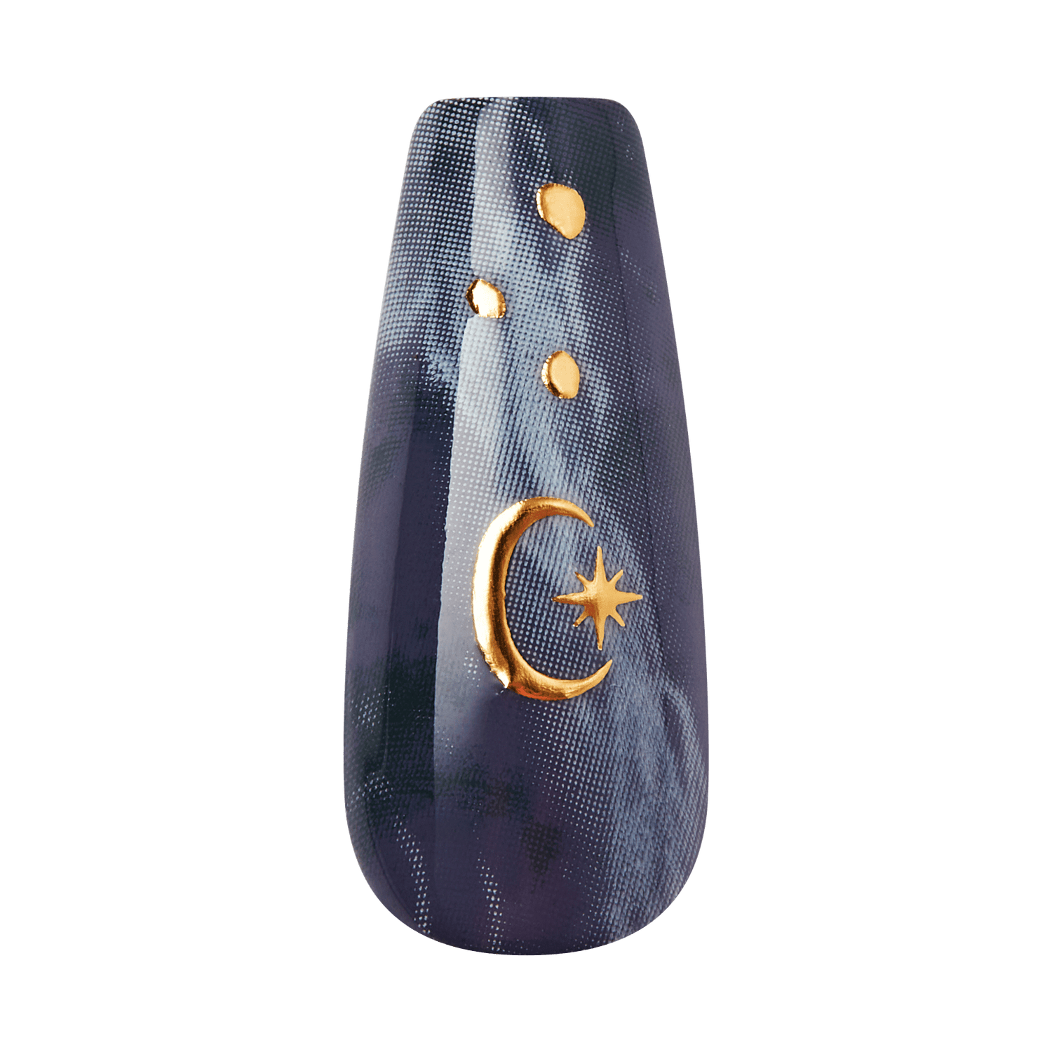 Kiss Haunt Halloween Press On Fake Glue Nails - Spooky Tips | Design, Blue, Long, Coffin, Glow In The Dark