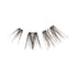 The image features a set of false eyelashes arranged in a fan-like shape. The lashes are black and vary in length, with some strands appearing longer and more pronounced than others. They are designed to enhance the appearance of natural eyelashes, providing volume and definition. The background is plain white, emphasizing the lashes&