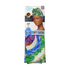KISS Colors & Care Limited Edition BIFC satin wrap scarf in vibrant green, blue, and purple nature print, packaged with designer Jacques Agbobly’s photo.