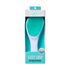 KISS Colors & Care Easy Grip Detangler Brush in white with turquoise bristles, shown in turquoise and white packaging with product name and hair detangling icon.