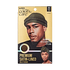 KISS Colors & Care packaging showing olive satin-lined halo turban worn by man and woman, labeled "Adjustable fit & versatile styling."