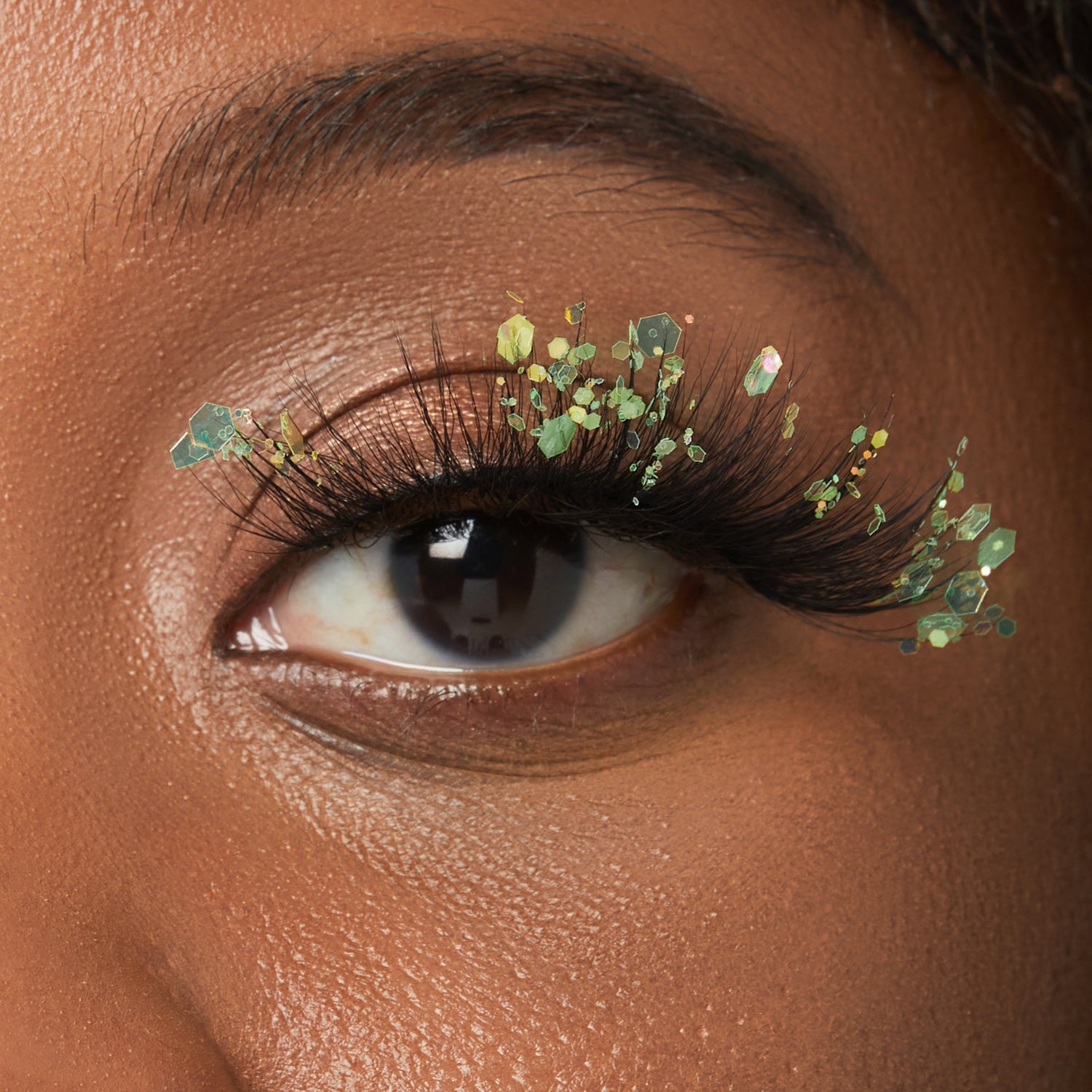 The image shows a close-up of a person&