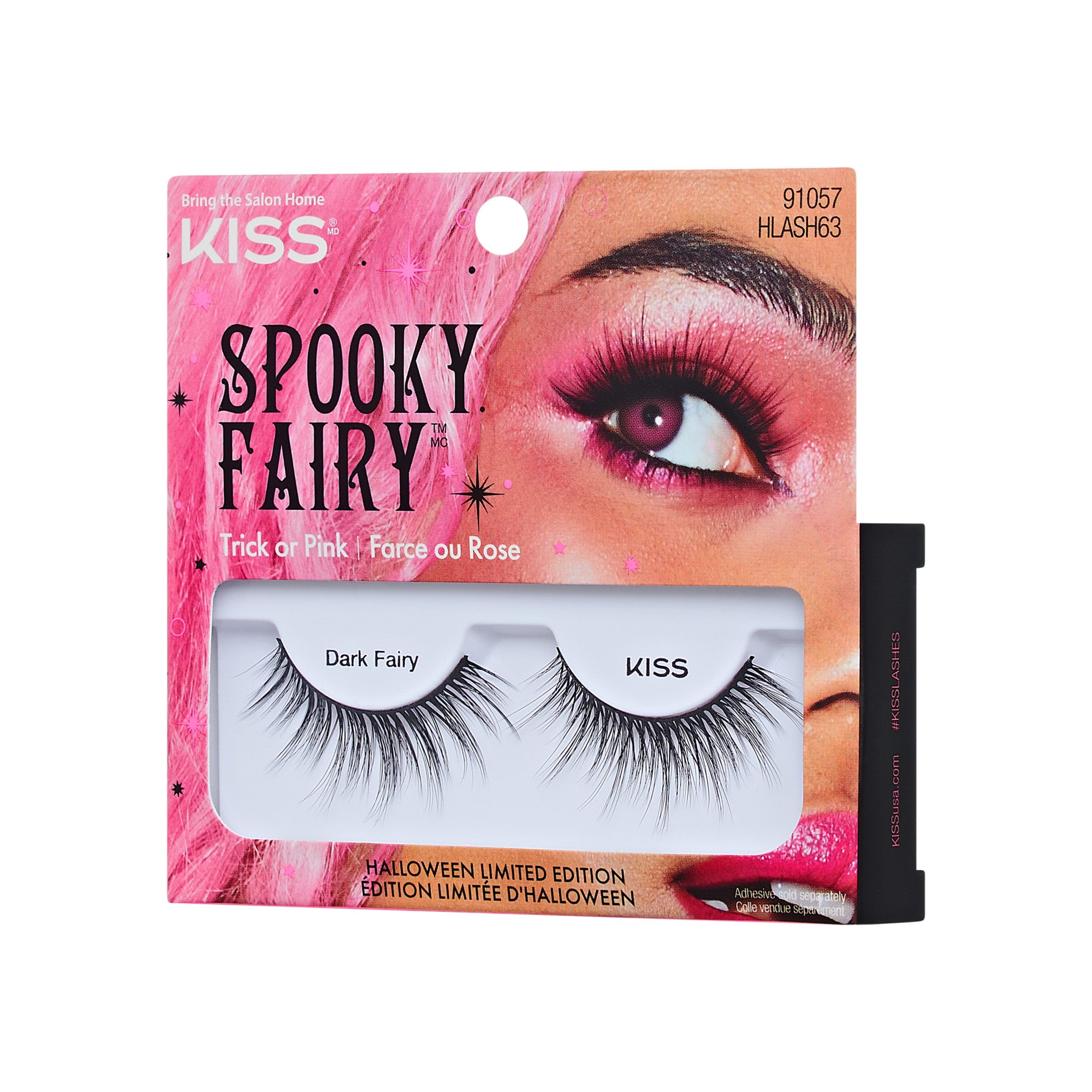 KISS Spooky Fairy Dark Fairy lashes, Halloween Limited Edition false eyelashes pack