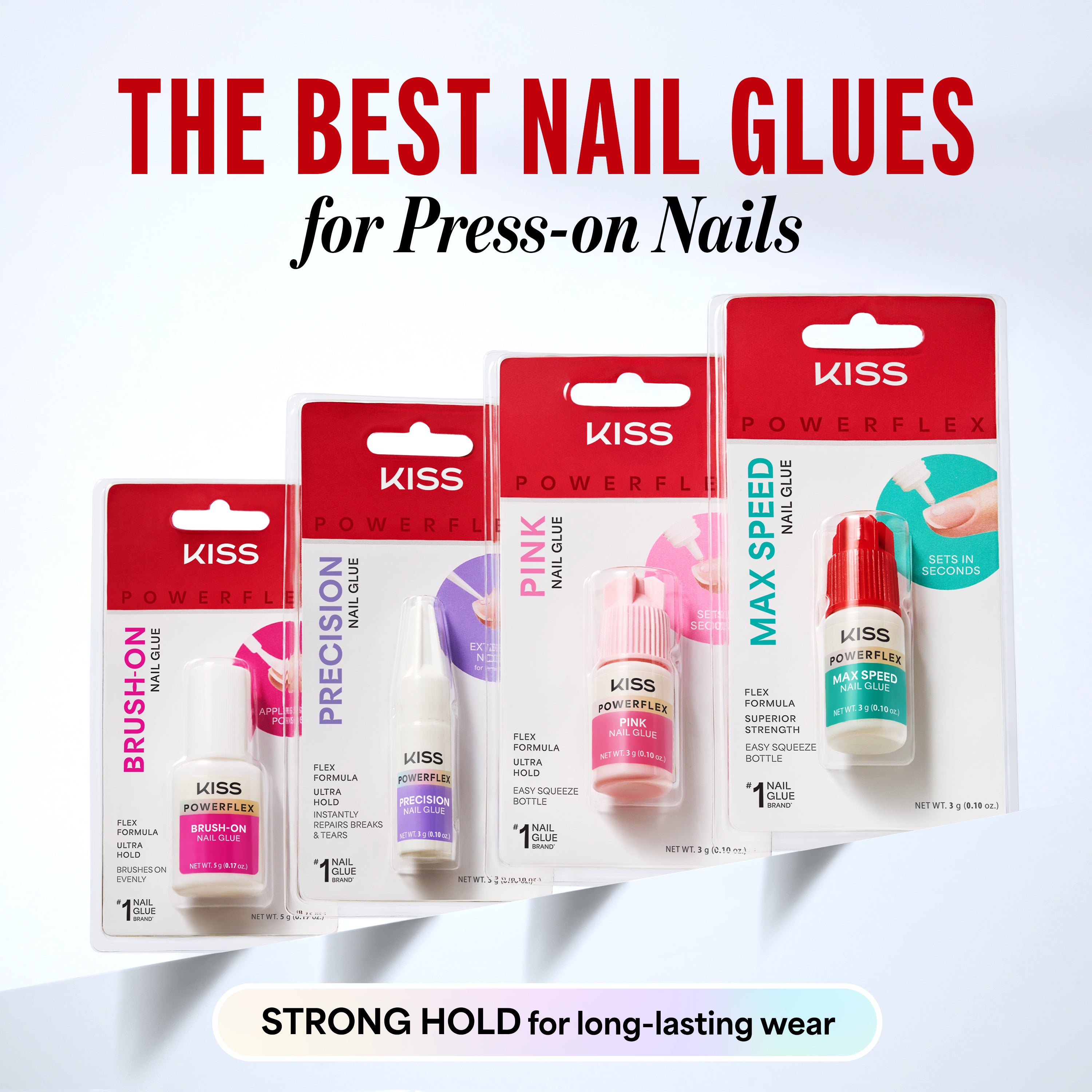 Kiss PowerFlex Pink Nail Glue - 0.10 oz.