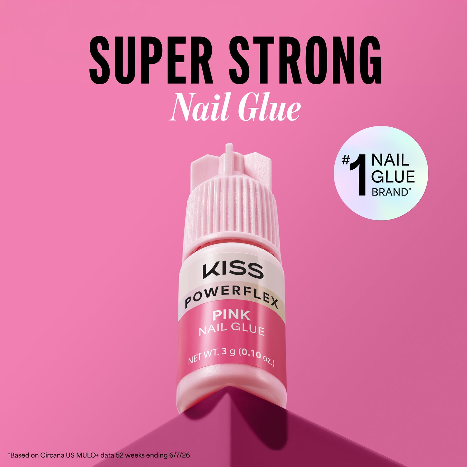 Kiss PowerFlex Pink Nail Glue - 0.10 oz.