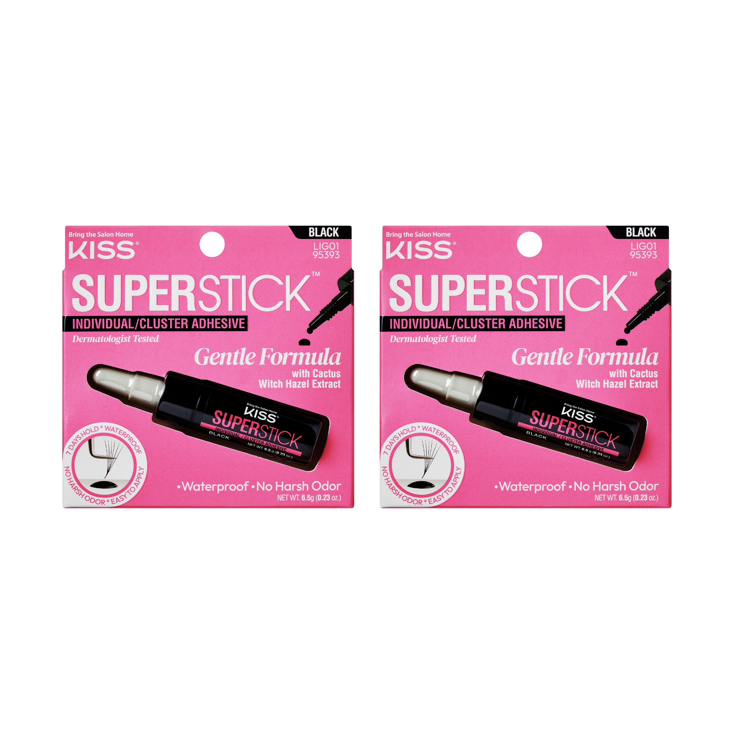 Kiss SuperStick Lash Cluster Adhesive - Black  2- Pack