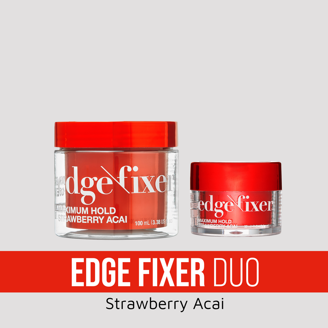 Kiss Colors &amp; Care Edge Fixer Duo Bundle - Strawberry Acai