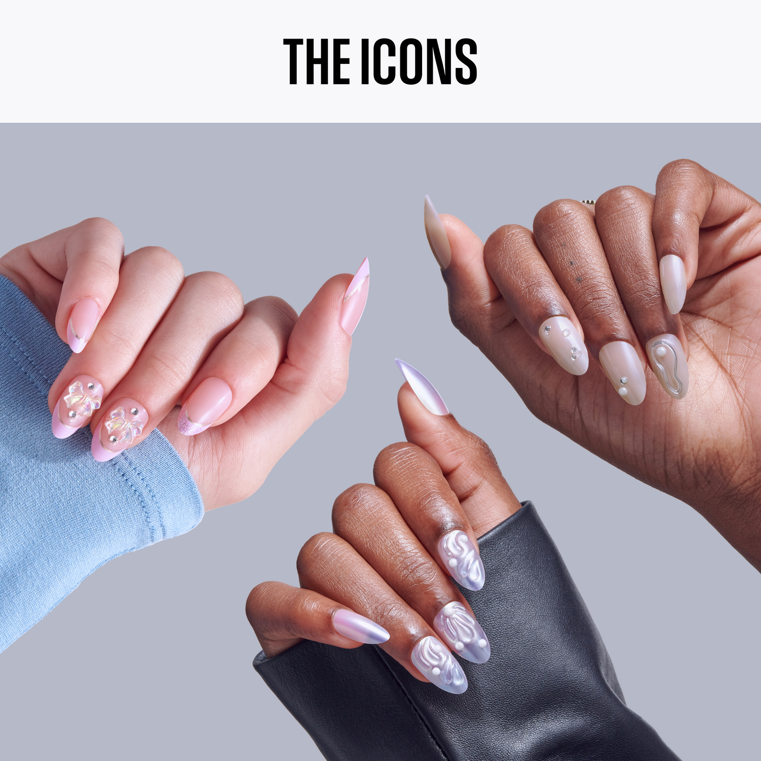 Kiss Icon Press On Glue Nails Bundle - The Icon&