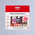 KS Professional Brush-On Gel Nail Kit packaging with gel glue, activator, cleaner, and 48 short seamless nail tips, highlighting easy application with no lamp needed.