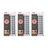 Three identical packages of KISS imPRESS Press-On Falsies Voluminous Clusters, each showing 30 black lash extension clusters with no glue needed, just press and go.