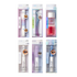 Six-pack set of KISS FALSCARA eyelash tools and products in clear packaging.