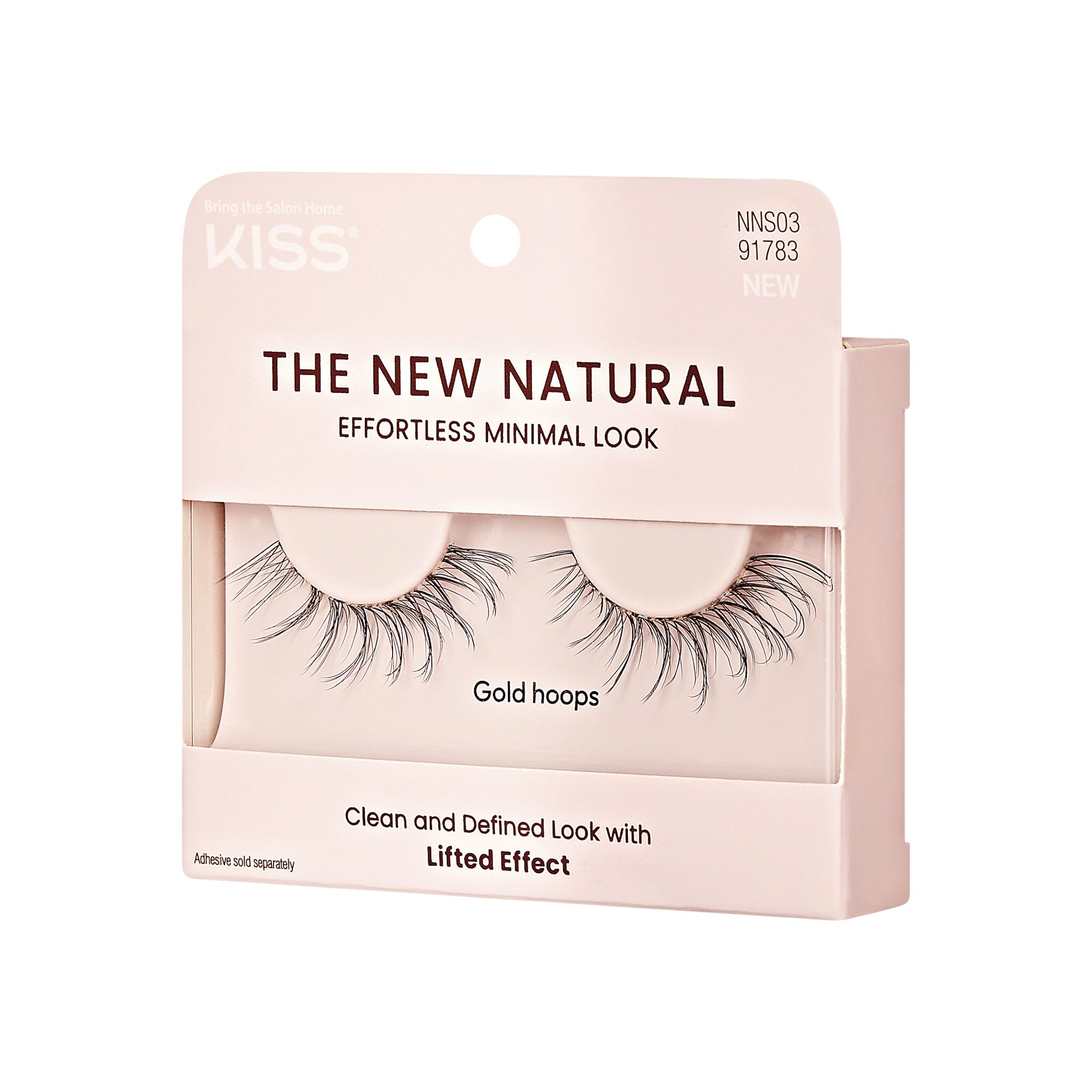 Kiss The New Natural – Full Strip - Gold Hoops