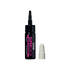 The image features a small, black tube of adhesive labeled "Superstick." The tube has a pointed applicator tip for precise application and is designed for easy handling. Next to the tube is a white cap that fits over the applicator. The product is likely intended for crafting or repair purposes, emphasizing its strong adhesive qualities. The overall design is sleek and modern, with bold text highlighting the product name.