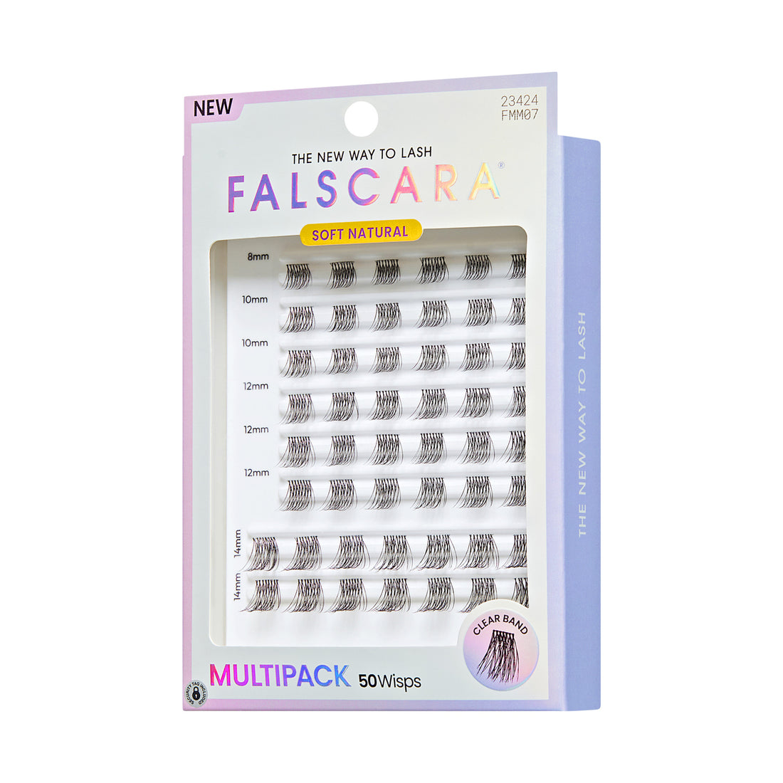 FALSCARA Soft Natural Multipack false lashes, 50 wisps in various lengths 8-14mm